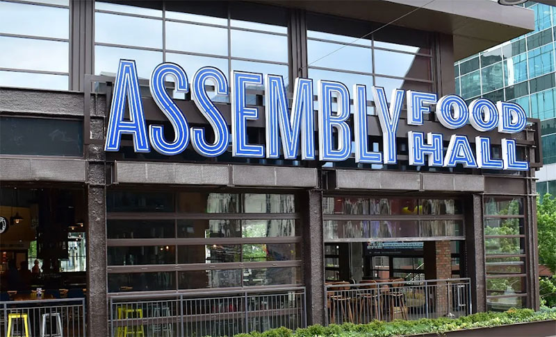 Assembly Food Hall exterior sign