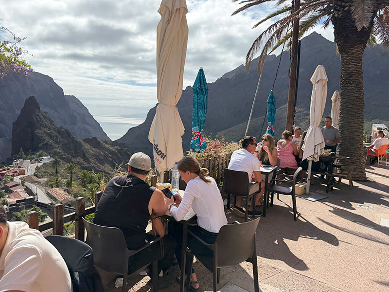 Beautiful terrace in the village of Masca, Tenerife