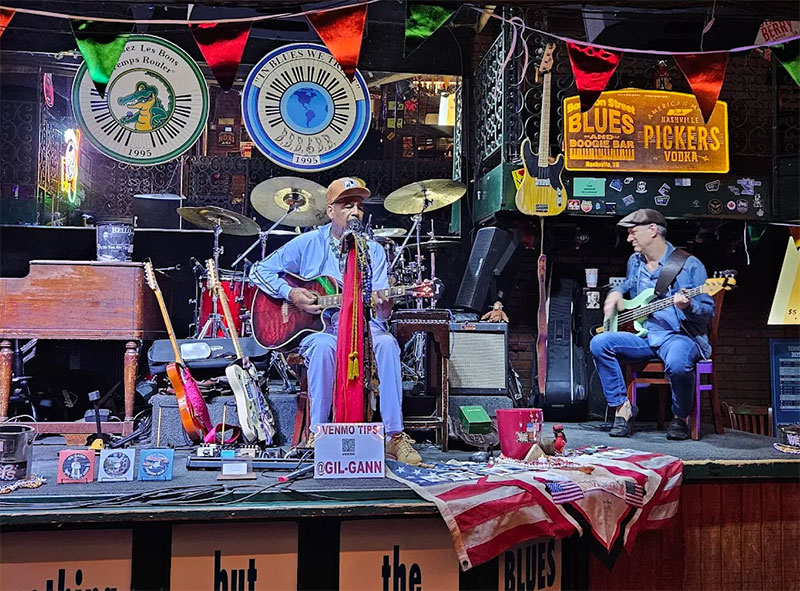 Band playing at Bourbon Street Blues and Boogie Bar
