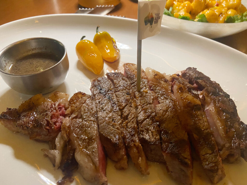 Harry's rib eye steak