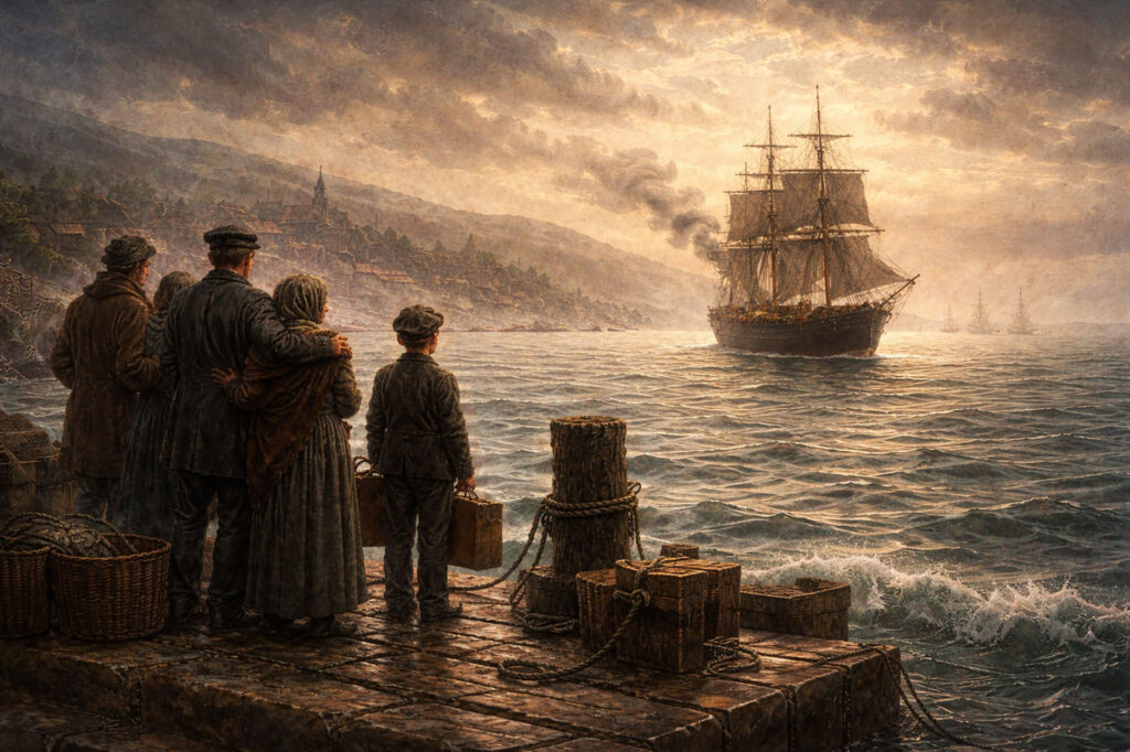Irish leaving Ireland