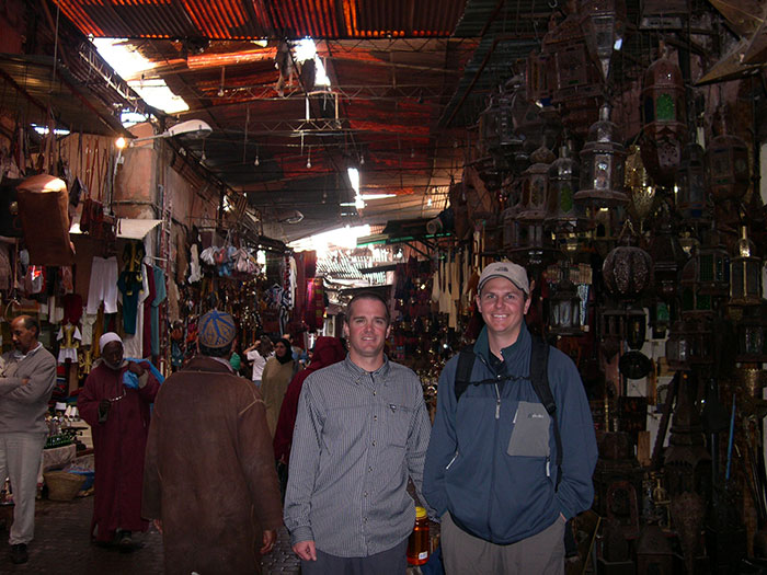 Marrakesh Medina, a maze of products and colors