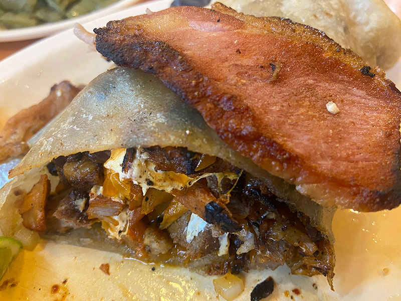 Taco Loco from El Fogón in Playa del Carmen