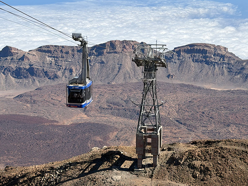 Mount Teide cable car in Tenerife