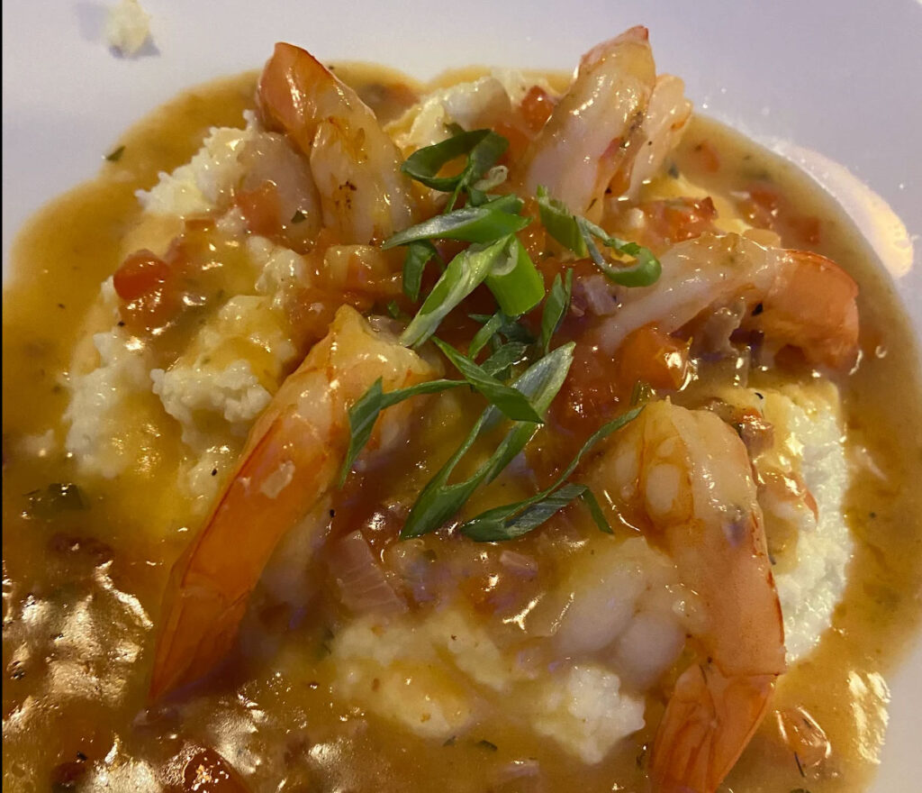 Shrimp and grits from The Finch in Nashville