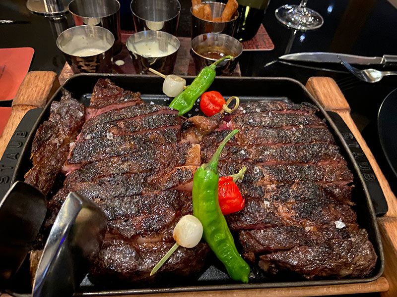 Dry aged ribeyes, Bourbon Steak by Michael Mina