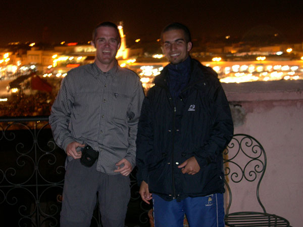 Rob with Sa our new friend form Brazil
