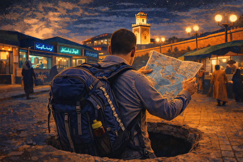 Rob Falling into Tangier's hidden streets