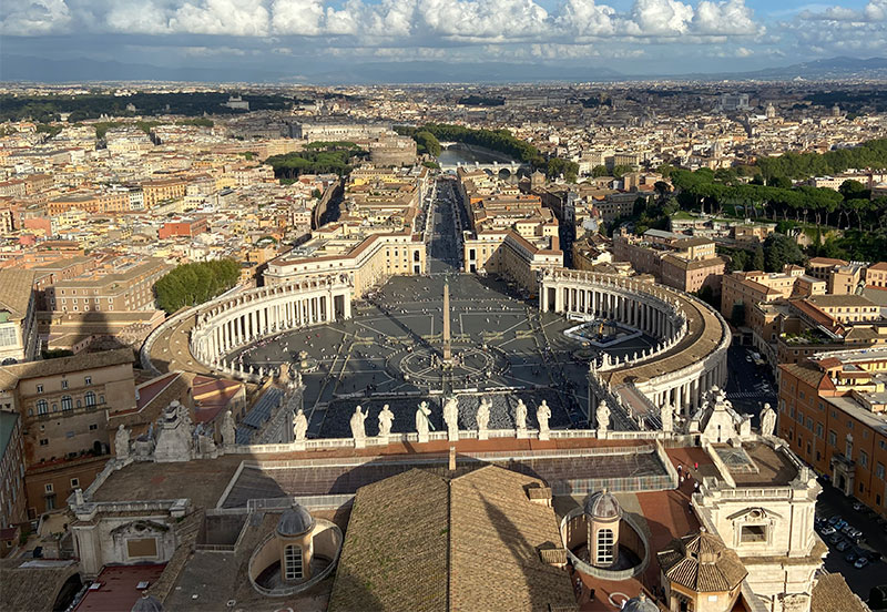 View after Climbing St. Peter's Basilica Dome