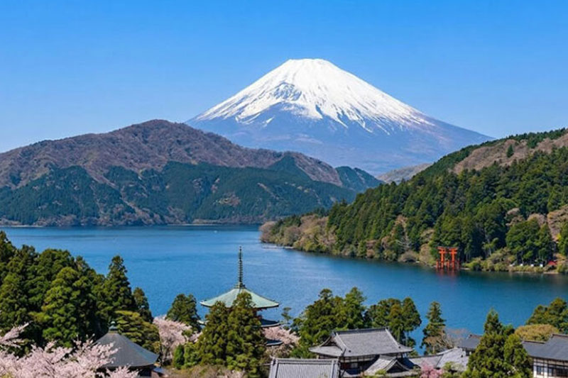 Snowcapped Mount Fuji