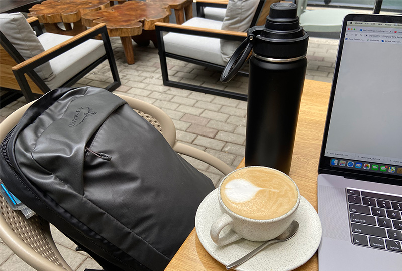 Small travel daypack used for a four night trip in Medellin Colombia