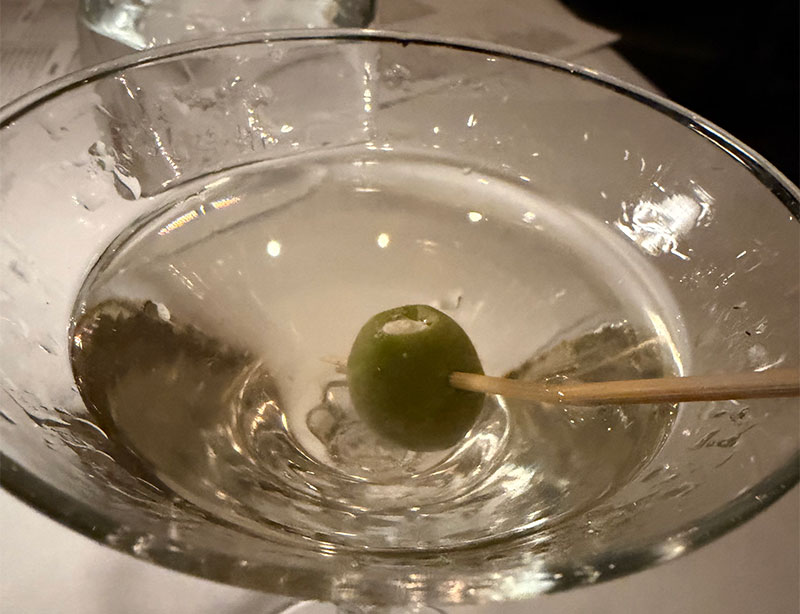 A classic martini at Murray’s steakhouse in downtown Minneapolis.